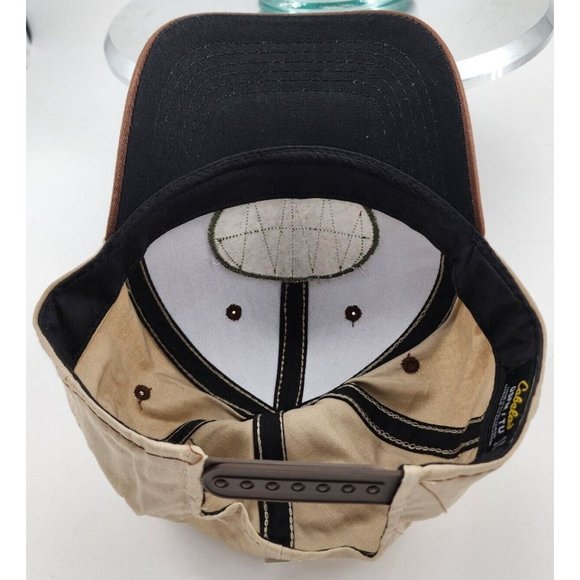 NEW Cabela’s EST 1961 Logo Brown / Tan Snapback Adjustable Baseball Cap OSFM - Picture 8 of 9